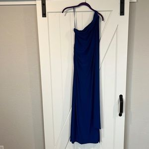 Ralph Lauren One Shoulder Evening Dress